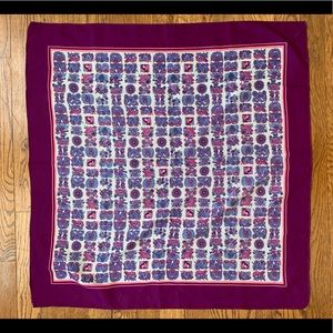Purple patterned scarf